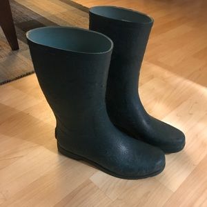 Hunter Green UGG Rainboots